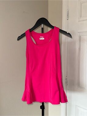 Fila Women's Bright Pink Athletic Racerback Tank